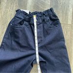 We Wore What NWT  Paper Bag Buckle Canal Denim Jeans Danielle Bernstein Size 28 Photo 8