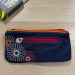Travelon Safe ID Daisy Double Zip Clutch Wallet In Navy style 22715, NEW Photo 5
