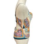 Anthropologie Women's Printed Cowl Neck Cutout Back Floral Blouse Size XS Photo 5