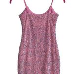 Lucy in the Sky Iridescent Sequin Bodycon Dress in Pink Size XS Party Concert Photo 8