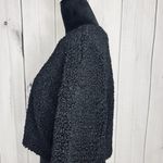 Wild Fable  Black Sz S Cropped Sweater Solid Teddy Bear Fleece Sherpa Photo 4