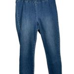 Soft Surroundings  Metro Crop Medium Wash Pull On Jeans Comfort Stretch Womens Sm Photo 0