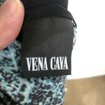 NEW Vena Cava Black Teal Printed Short Sleeve 100% Silk Sheath Dress Womens 10 Photo 6