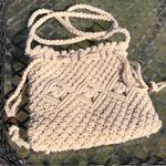 None Crochet macrame Cream crossbody purse Photo 2
