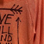 Stranded Pink Metallic “Love Will Find A Way” Long Sleeve Top Size Large NWOT Photo 6