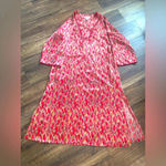 Oscar de la Renta Vintage  satin v neck night gown L $68 Photo 0