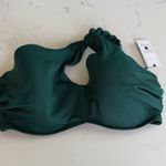 Shade & Shore  Green One-Shoulder Bikini Top Photo 0