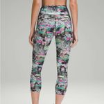 Lululemon NWOT FAST AND FREE HIGH RISE CROP MULTI PAINT DRIFT PRINT Photo 6