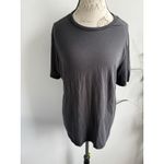 Womens Lululemon Black Tee Shirt Large Flaw Photo 1