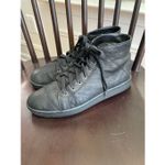 Eileen Fisher Game 2 Black Tumbled Nubuck Leather High Top Sneaker 7 Photo 1