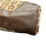Etienne Aigner Ettiene Aigner Tan & Brown Canvas Shoulder Bag Photo 5