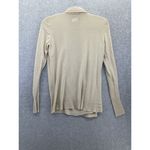 Kenar  Women's Cardigan Open Front Solid Beige Size Small Silk Wool Blend Photo 1