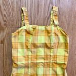 Arizona Jeans Arizona Jean Co Vintage Yellow Plaid Mini Jumper Dress Womens Medium Photo 2