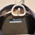 Columbia  PFG Vented Fishing Short Sleeve Blue Button‎ Shirt Men L Polyester Photo 4