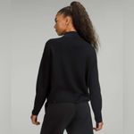 Lululemon Merino Wool-Blend Ribbed Turtleneck Sweater in Black Size 10 Photo 3