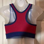 Nike  Vintage 1990s Blue and Red Racerback Sports Bra Medium 8-10 Photo 8