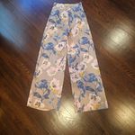 Unique Vintage re:named Floral Wide-Leg Pants in Blue and Pink Photo 5