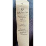 Lululemon  Shirt Womens 2 Navy Purple Plaid Flannel Button Up Long Sleeve Fullday Photo 1