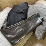 Old Navy shimmer black gold go dry legging Photo 2