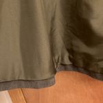 Abercrombie & Fitch skater style green suede skirt Photo 7