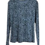 Cuddl Duds  Top Womens Large Multicolor Paisley Print Stretch Blouse Ladies Photo 0