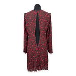 EXPRESS | NWT | XL | Floral Red Rose Ruffle Front Pleated V-Neck Valentine Dress Photo 7