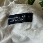 Abercrombie & Fitch Abercrombie soft brushed fleece long sleeve wrap front white bodysuit size XL Photo 1