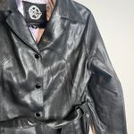 Vintage Wilson's black leather belted jacket Size M Photo 1
