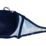 Timeout ᯾ Nautical Print Bandeau Bikini Top ᯾ Navy White Anchors + Stripes Photo 13