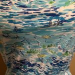 Lilly Pulitzer Dress Womens Sz XS Blue Sleeveless High Tide Toile Beach Pattern Photo 3