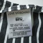 Love moschino skirt size 6 blue white striped tie front Photo 8