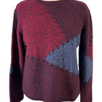 Christopher & Banks Vintage Women’s  90s Patchwork Sweater Size M Pullover Photo 0