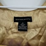 Y2K Silk Blouse Spenser Jeremy Sleeveless Beaded Vintage Women’s Small‎ Gold Photo 4