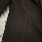 Anthropologie  black boiled wool sweater XL shaped like a jacket but soft euc Photo 1