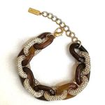 BaubleBar  faux Tortoise Shell Rhinestone Link Bracelet Photo 4