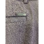 New York And Company Pants Womens 4 Purple Chevron Hemmed Tweed Business Photo 6