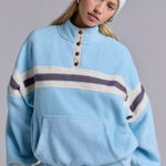 Urban Outfitters BDG Lodge Printed Fleece Quarter Snap Pullover Photo 0