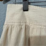 Merona Women Vintage Cream Embroidered A-Line Smocked Skirt Size 6 100% Cotton Photo 4