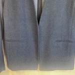 Adrienne Vittadini Navy Blue Open Front Casual Blazer Neutral Basic Size Medium Photo 3