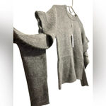 Endless Rose  Gray Crew Neck Sweater with Cut Out Sleeves NWT Photo 2