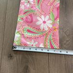 Lilly Pulitzer Vintage Cheeri-O Pants Pink Paisley Floral Butterfly Crop Capri 0 Photo 9