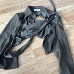 Danielle Guizio NWOT
 Brown Wrap Blazer Top in green brown Photo 4