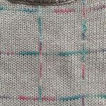 Vintage 90s Sweater Vest Neutral Knit Printed Crewneck Checkered Light Pink Size M Photo 7