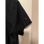 Sherpa Adventure Gear Black Cap Sleeve Button Up Dress Size Large Photo 2