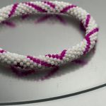Sashka Pink & White Bracelet 7”Original Size Photo 1