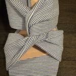 J.Crew  Women's seersucker Knotted Sandals - glitter block heel Photo 4