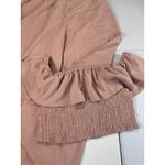 SheIn  XL‎ Two Piece Set Crop Top Wide Leg Pants Ruffle Smocked Pink Casual Photo 1