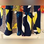 Colorful Leaf Print Longsleeve Short Dress Women’s Sz Small Yellow Photo 4