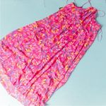 Nicole Miller NEW  NY Hot Pink Floral Print Sleeveless Maxi Shift Dress Size XL Photo 8