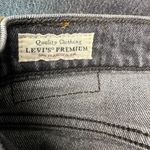 Levi's  Premium 501 Original Cropped Jeans Studded Embellished Black Wash Size 25 Photo 9